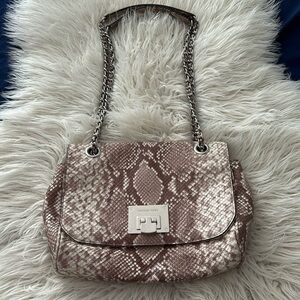 Michael Kors Vivianne python snake shoulder bag or crossbody